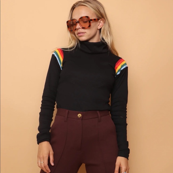Free People Tops - FREE PEOPLE CAMP COLLECTION BETTY TURTLENECK - BLACK